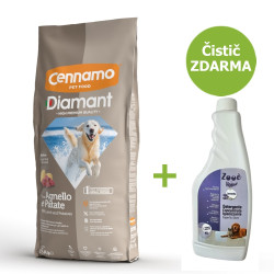 Granule pro psy Diamant Dog Adult Jehněčí 15 kg + ČISTIČ ZDARMA