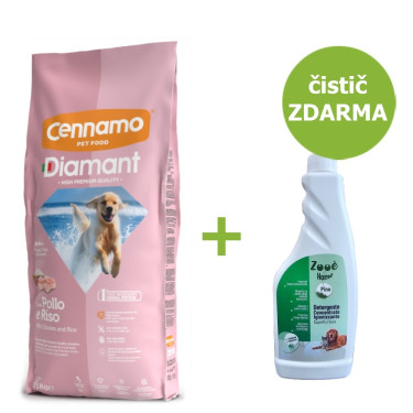 Granule pro psy (štěňata) Diamant Dog Puppy 15 kg + čistič zdarma