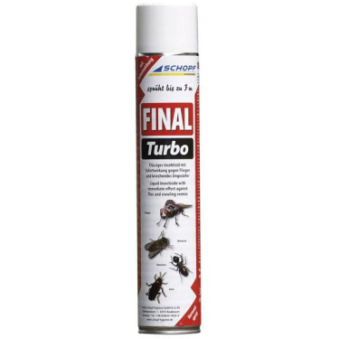 FInal Turbo Spray - Aerosol - k hubení létajícímu i lezoucímu hmyzu včetně hubení much