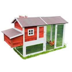 DŘEVĚNÝ KURNÍK MILÁNO RED MAXI, bazarové zboží