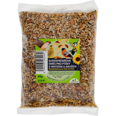 Směs pro ptáky s hmyzem a arašídy 450 g