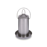 Napájecí kbelík pro drůbež, kovový, 4 litry - GAUN 12027