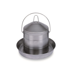 Napájecí kbelík pro drůbež, kovový, 8 litrů - GAUN 12028