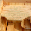 Dřevěná klec pro křečka H3, 60 x 40 x 80 cm