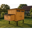 Prémiový zateplený kurník Ontario s masivní dřevěnou konstrukcí a trojitým snáškovým hnízdem 