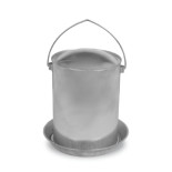 Napájecí kbelík pro drůbež, kovový, 15 litrů - GAUN 12053