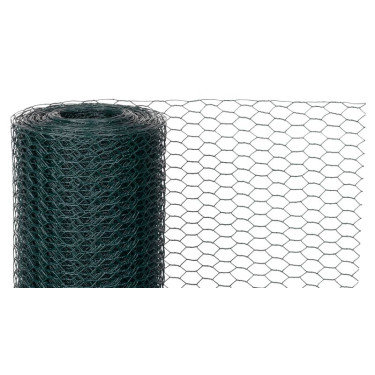 Pletivo HEX PVC 500/16/0,9 mm, 10 m, zelené, šestihranné, zahradní, chovatelské