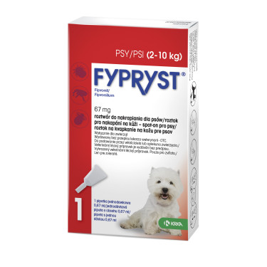 Fypryst Spot-on Dog S 67mg sol 1x0,67ml (2-10kg)