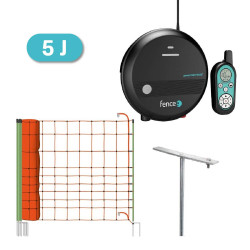 Set elektrického ohradníku se sítí - ochrana před vlkem, rysem - DUO RF zdroj s ovladačem - síť 50 m