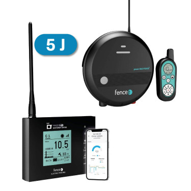 Set elektrického ohradníku Chytrá Farma - RF zdroj s ovladačem 5 J - WiFi Gateway - Ovládání telefonem