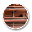 Dřevěná králíkárna FLORENCIE, 915x450x1160 mm
