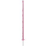 Sloupek plastový pro elektrický ohradník, 156 cm, růžový