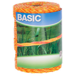 Ohradníkové lanko BASIC 250m, 3 x 0,20 mm Niro, žlutá/oranžová