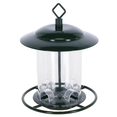 Krmítko pro ptáky Kerbl Dillenberg, plast/kov, 17,5 x 17,5 x 21,5 cm