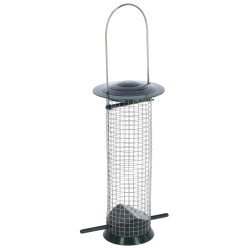 Krmítko pro ptáky Kerbl Basic, plast/kov, 13,5 x 13,5 x 25 cm