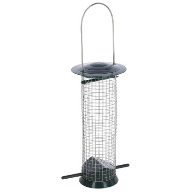 Krmítko pro ptáky Kerbl Basic, plast/kov, 13,5 x 13,5 x 25 cm