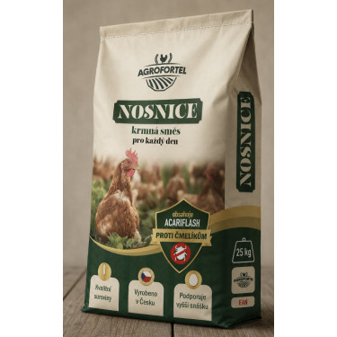 Směs - Nosnice - granule, 25 kg + acariflash