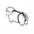 Bandáž proti výhřezu dělohy pro ovce, nylonová  