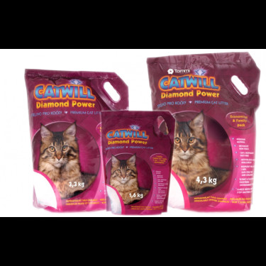 Stelivo pro kočky silikagelové Catwill 7,6 l/3,3kg  