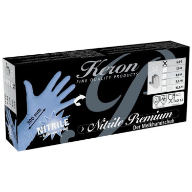 Rukavice nitrilové Premium, délka 30 cm, velikost XXL  