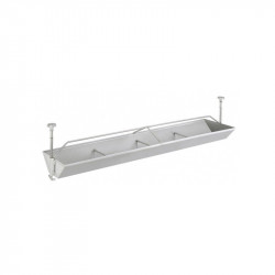 Krmítko žlabové Mono, pro předvýkrm prasat, nerezová ocel, 100 cm