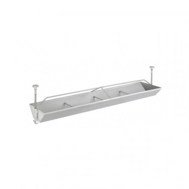 Krmítko žlabové Mono, pro předvýkrm prasat, nerezová ocel, 100 cm  