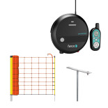 Set elektrického ohradníku se sítí - ochrana před vlkem, rysem - DUO RF zdroj s ovladačem - síť 50 m