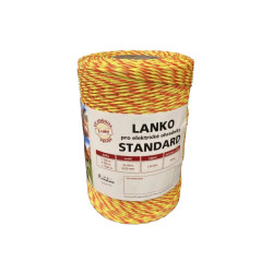Lanko STANDARD pro el. ohradník, 3x0,20 mm Niro, 500 m, žluto-oranž.  