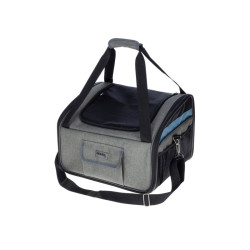 Cestovní taška pro psy Vacation na sedadlo auta 44x35x30 cm šedá/modrá  