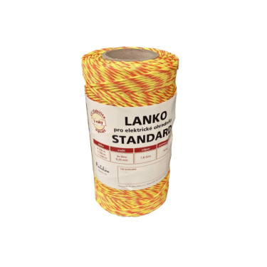 Lanko STANDARD pro el. ohradník, 3x0,20 mm Niro, 250 m, žluto-oranž.  