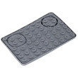 Lízací podložka pro psy XL s miskou, 30 x 20 cm, šedá  