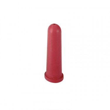 Cucák super napájecí pro telata, červený, 100 mm, kulatá díra, 4 mm  