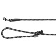 Vodítko pro psa - výcvikové vodítko Fitty, lanové, nastavitelné 105 - 200 cm, šedé  