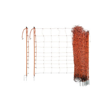 Síť pro elektrické ohradníky na ovce Ovinet 108 cm, 50 m, oranžová  