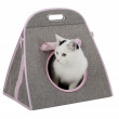 Kukaň pro kočky, transportní taška se škrabadlem, 42 x 30 x 41 cm  