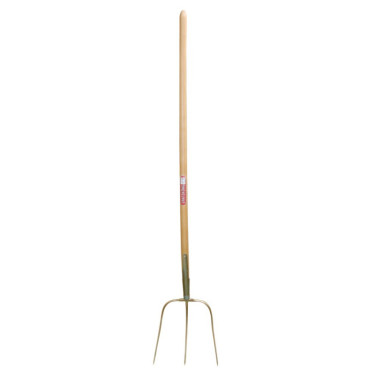 Vidle kované Erntekönig 3 hroty, 30 cm, s násadou 135 cm, zlaté  