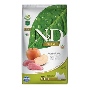 N&D PRIME DOG Adult Mini Boar & Apple 2,5kg