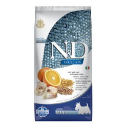 N&D OCEAN DOG LG Adult Mini Codfish & Orange 7kg