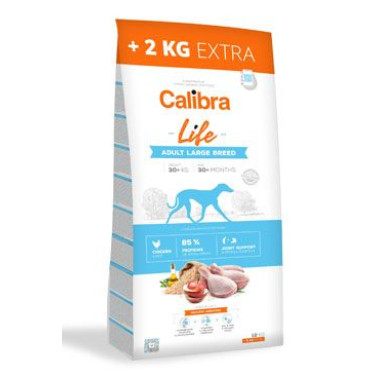 Calibra Dog Life Adult Large Breed Chicken 12+2kg