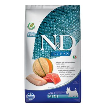 N&D OCEAN DOG Adult Mini Salmon & Cod & Melon 2,5kg