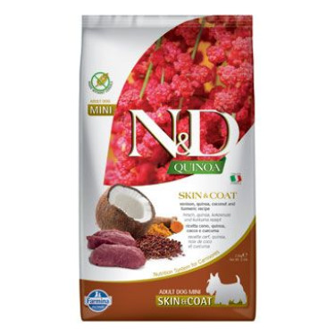 N&D Quinoa DOG Skin&Coat Venison Adult Mini 2,5kg