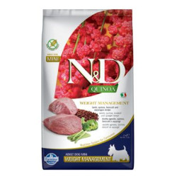 N&D Quinoa DOG Weight Management Lamb Adult Mini 2,5kg