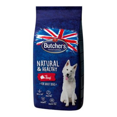 Butcher's Dog Natural&Healthy Dry s hovězím masem 15kg