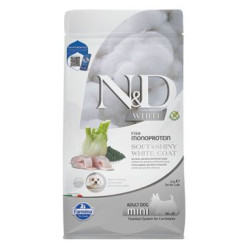 N&D WHITE DOG Adult Mini Sea Bass&Spirulina&Fenn 2kg