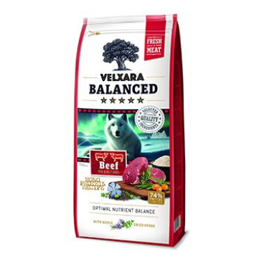 Velxara Balanced FM Dog Adult Monoprot.Beef&Rice 750g