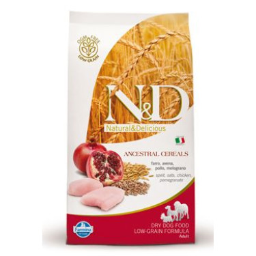 N&D LG DOG Adult Mini Chicken & Pomegranate 2,5kg