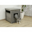 Kerbl bouda pro kočky - kukaň Daffy, EKO plast, šedá, 47 x 60 x 56 cm  