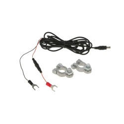 Propojovací kabel pro elektrické ohradníky a autobaterie, 3 m  