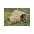 Domek pro králíky - tunel z trávy  