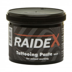 Barva tetovací RAIDEX, 600 g, černá na zvířata  